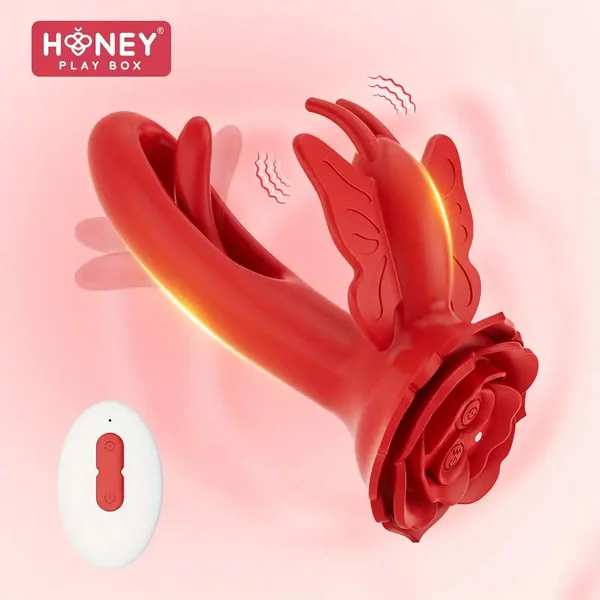 Butterfly Clit Stimulator Flapping G-spot Layla Wearable Rose Vibrator