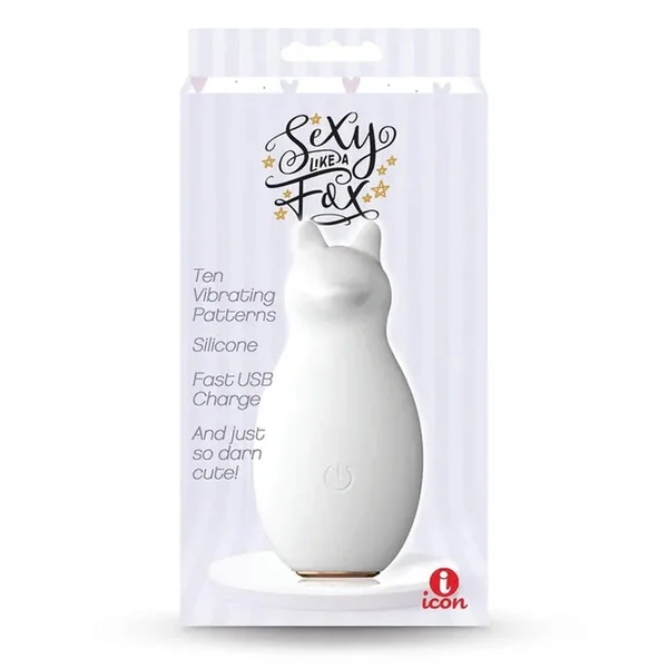 Buzzy Buddy, Sexy Like A Fox – White – White USB Rechargeable Stimulator