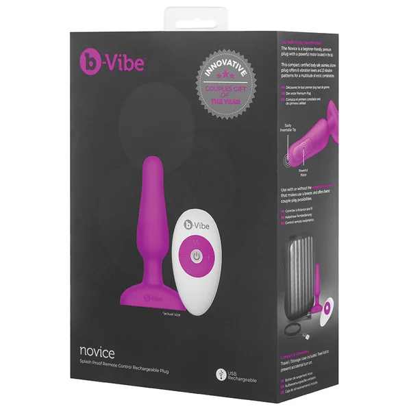 b-Vibe Novice Plug - Fuchsia