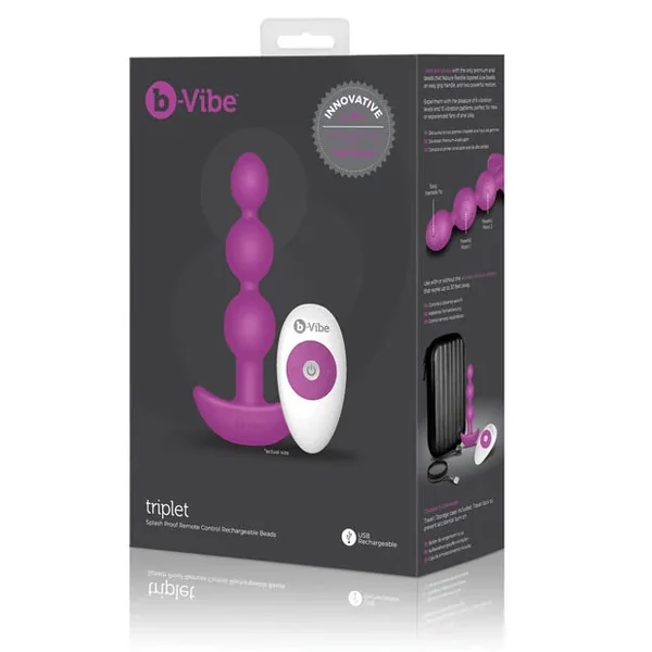 B-vibe Remote Triplet Anal Beads