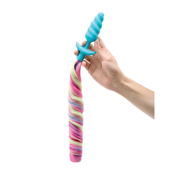 b-Vibe Unicorn Tail Vibrating Butt Plug - Special Edition