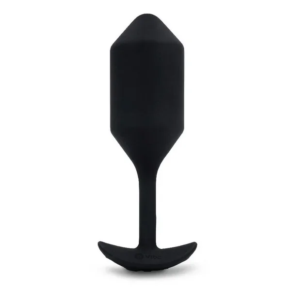 B-Vibe Vibrating Snug Plug 4 Rechargeable Silicone Anal Plug – Black