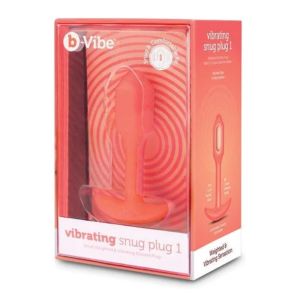 B-vibe Vibrating Snug Plug – Small Orange