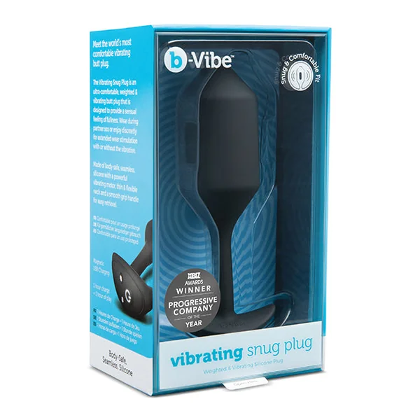 B-vibe Vibrating Weighted Snug Plug Xl - 247 G Black
