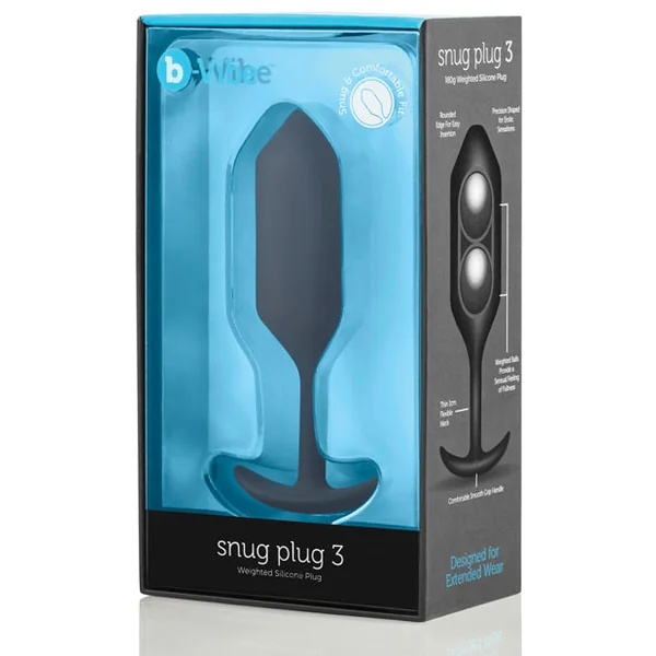 B-vibe Weighted Snug Plug 3 - 180 G
