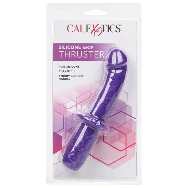 CalExotics Silicone Grip Thruster - Purple 7.5"