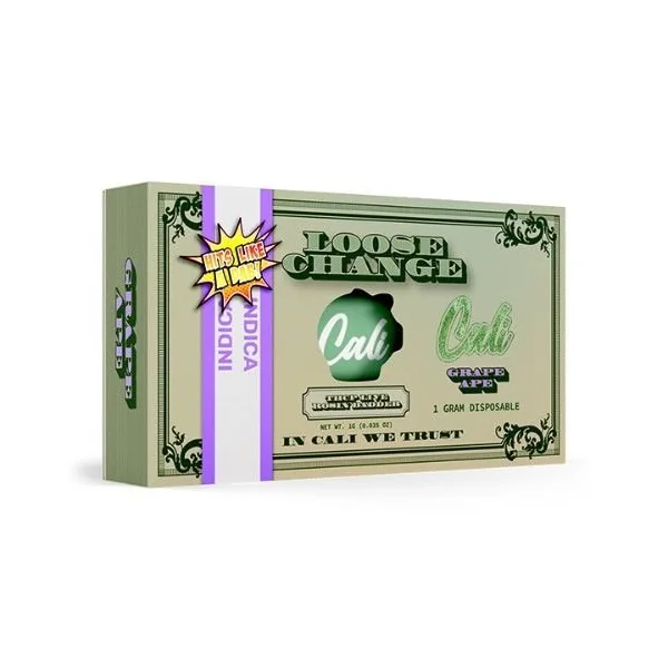 Cali Loose Change THCP 1g Dispo Live Rosin Grape Ape