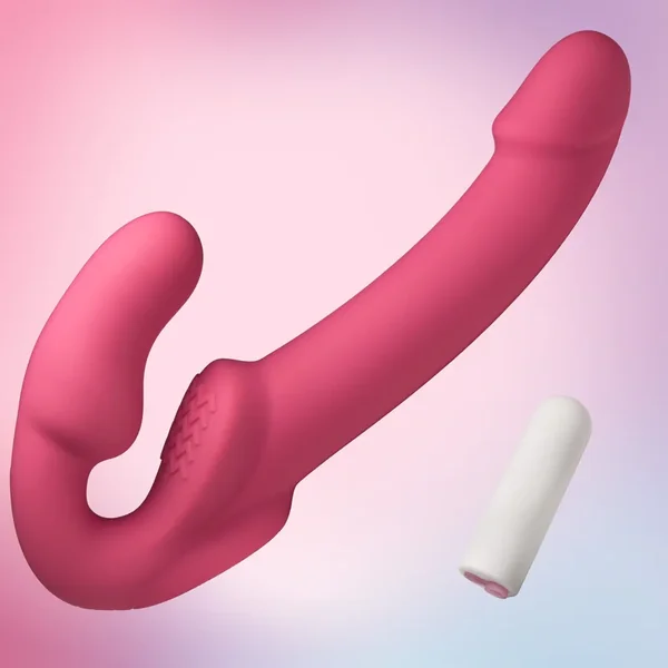 Candy Crush – Pink Vibrating Strapless Strap-on