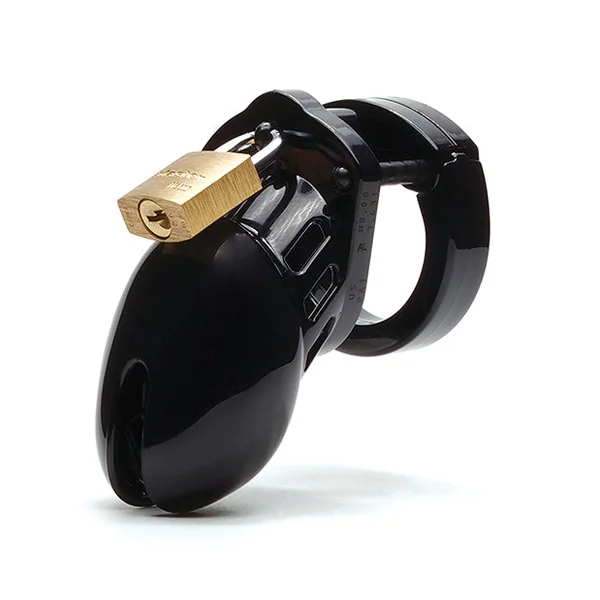 Cb-6000 2 1-2" Cock Cage & Lock Set - Black