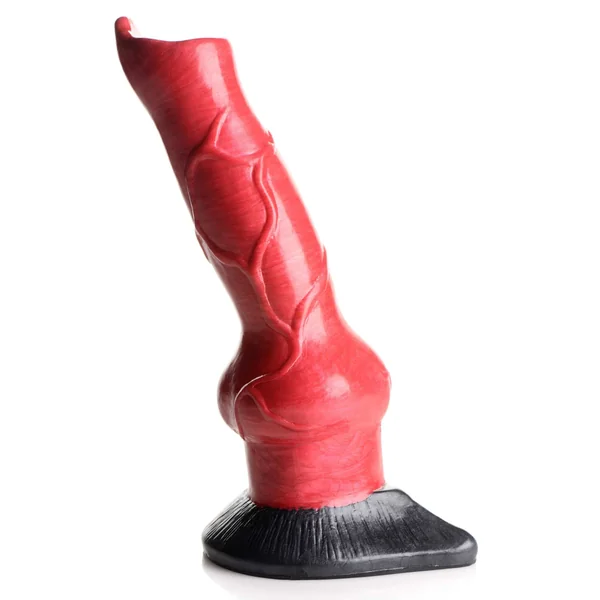 Cc - Hell-Hound - Canine Penis Silicone Dildo - Red