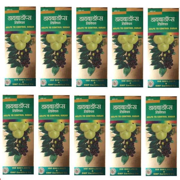 CENOZOIC REMEDIES DIABADOPS LIQUID (450ml Each) (Pack Of 10)