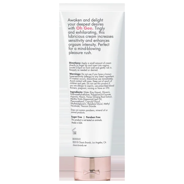 CGC OH GEE G-SPOT STIMULANT GEL AU NATUREL 1 FL OZ