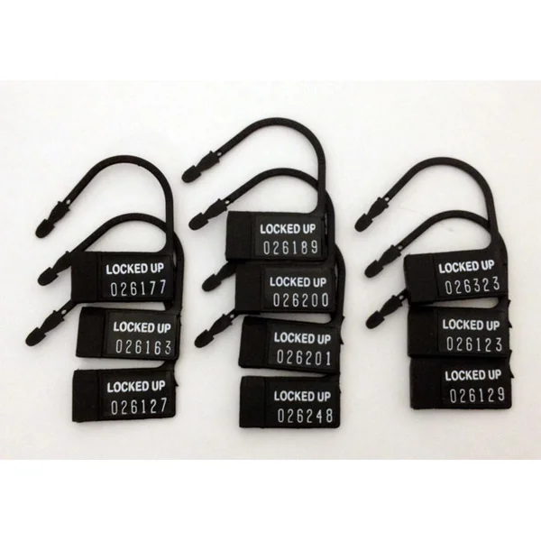 CHASTITY 10 PACK ONE TIME USE PLASTIC LOCKS