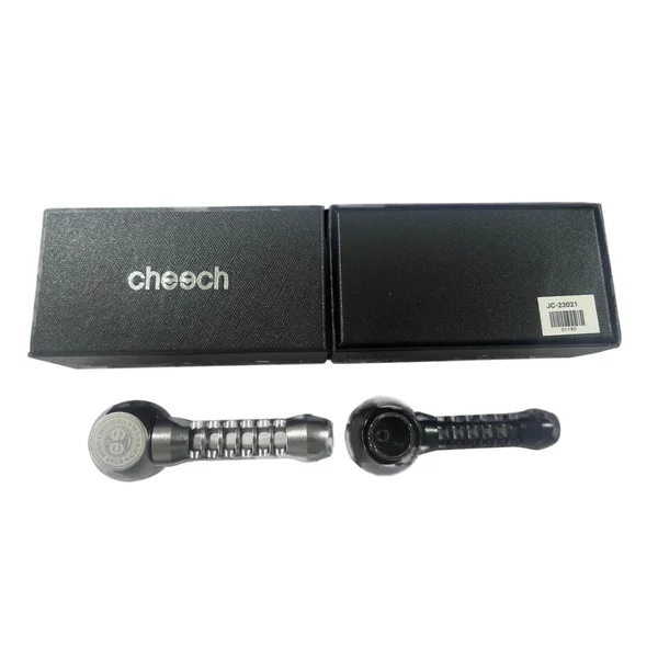 Cheech Aluminum And Glass Hand Pipe