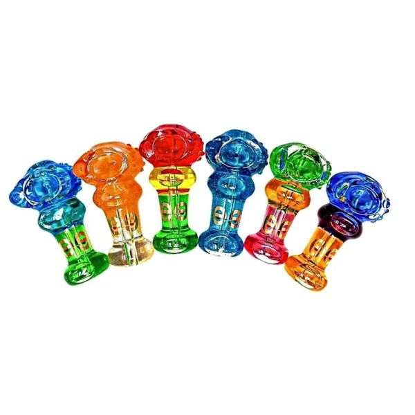 Cheech Glycerin Hand CH-Pipe-3F Gr, Bl, SM, Multi Color