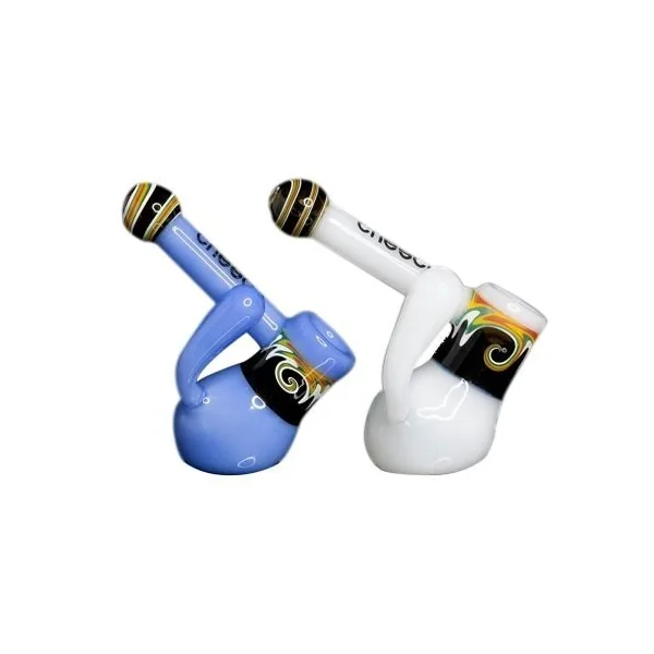 Cheech Milky Colored Wig Wag Bubbler