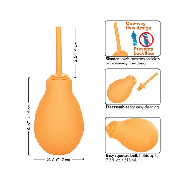 Cheeky One Way Flow Anal Douche – Orange