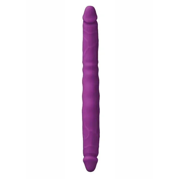 Colours Double Pleasures Silicone Double Dildo 12in – Purple
