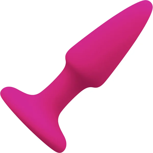 Colours Pink Pleasure Plug - Silicone Suction Cup Mini Butt Plug