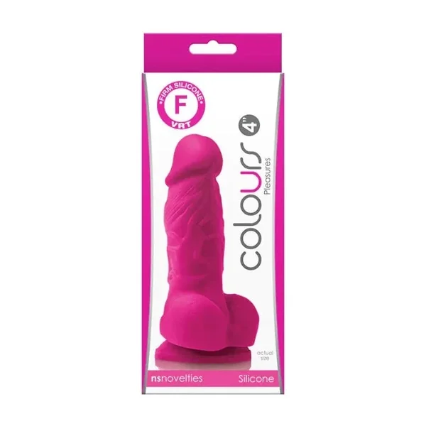 Colours Pleasures 4″ Dildo -Pink