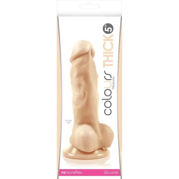 Colours Pleasures “Thick” 5 Inch Dildo -White