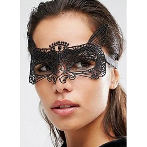 ComeOn Dear – Mask Lace Pattern 2 – Black