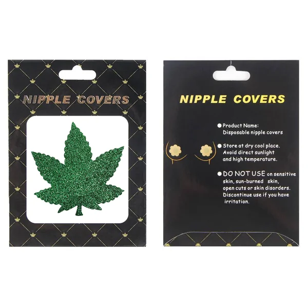 ComeOn Dear – Nipple Cover – Weed Leaf