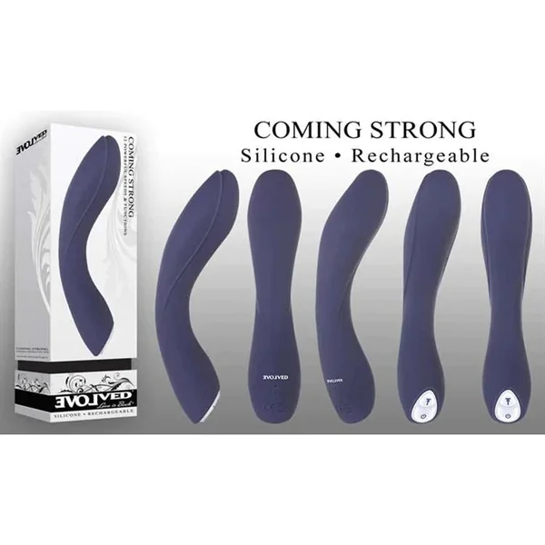 Coming Strong Rechargeable Vibrator 7.5" by Evolved