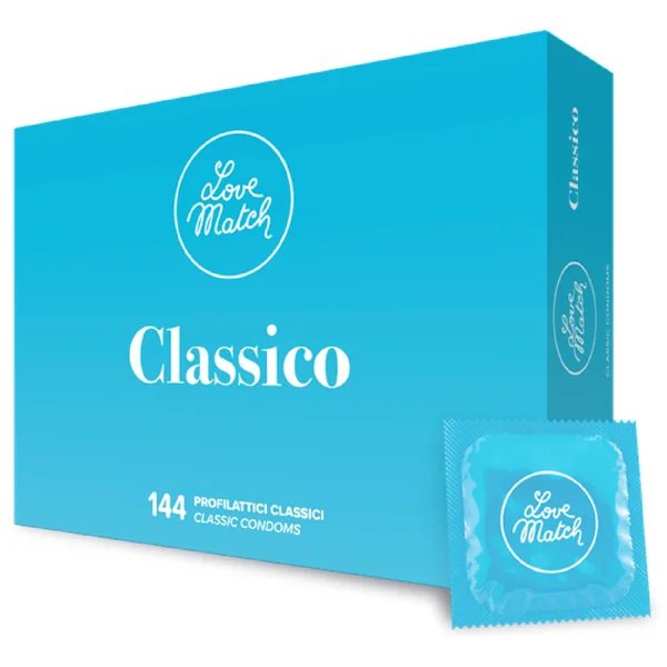 Condoms Love Match "Classico" Lubricated Nature Quality Made in Italy Basic 54mm