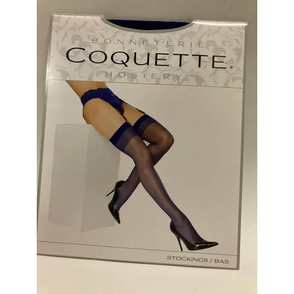 Coquette Navy Stockings 22130 OS