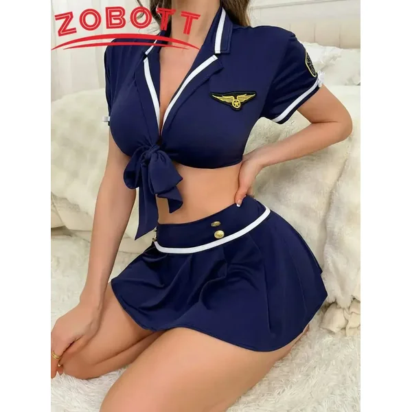 Cosplay Temptation Lingerie Set β Sailor, Nurse, Stewardess Fantasy Costumes
