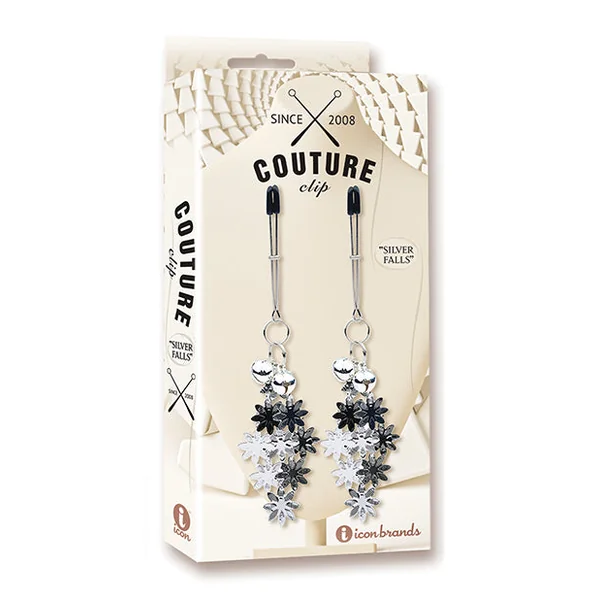 Couture Clips Luxury Nipple Clamps - Silver Falls