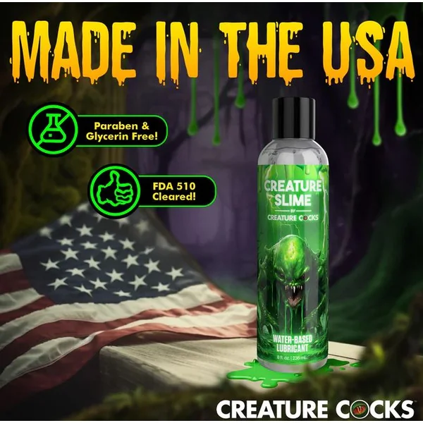 CREATURE COCKS CREATURE SLIME WATER BASED LUBE 8 OZ