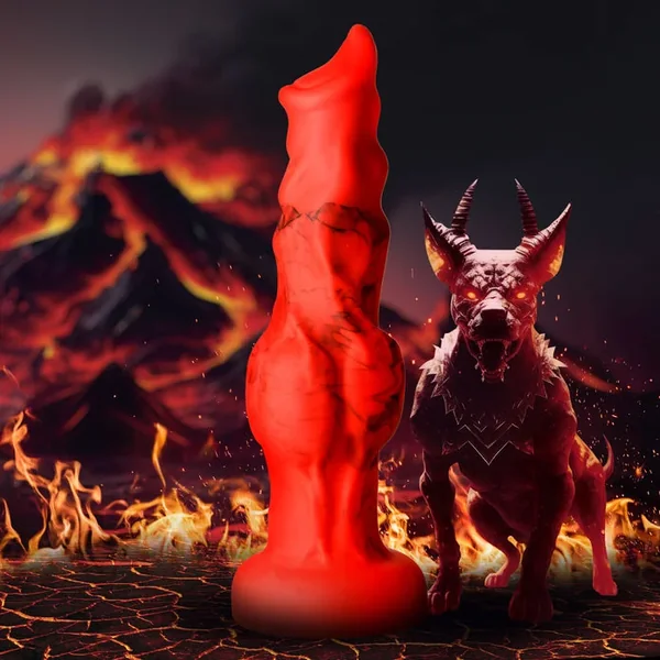 Creature Cocks Fire Hound Silicone Dildo – Medium