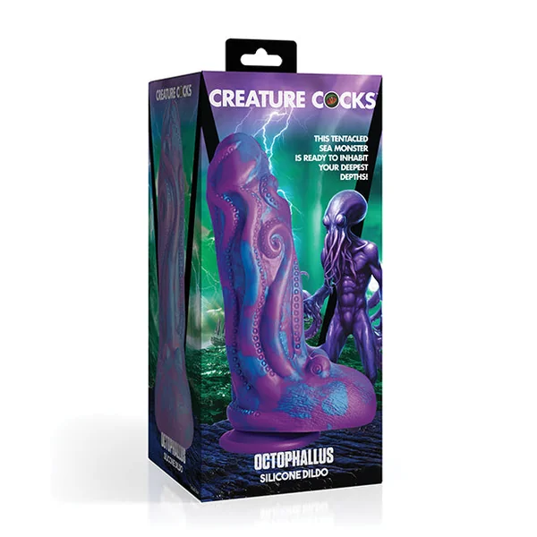 Creature Cocks Octophallus Silicone Dildo - Purple/Blue