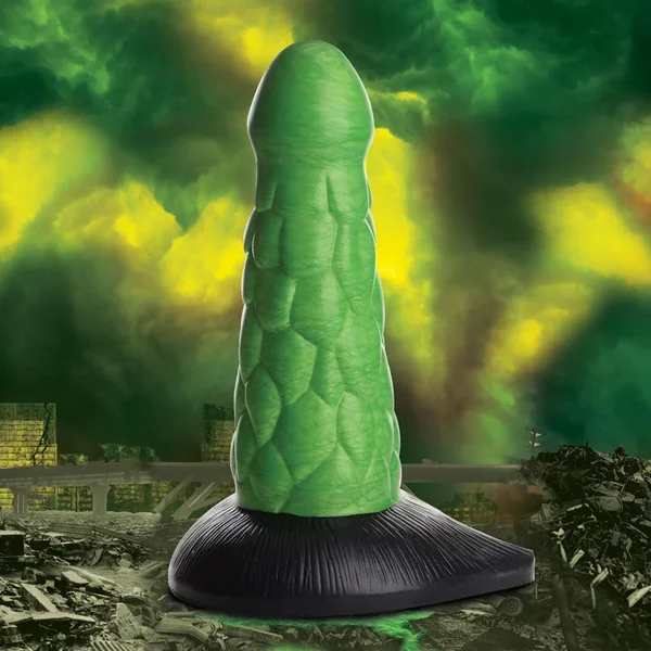 Creature Cocks Radioactive Reptile Thick Scaly Silicone Dildo-(ag872)