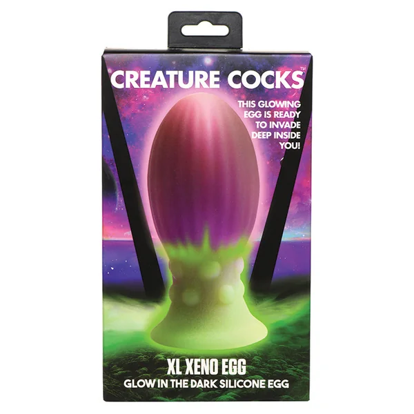 Creature Cocks Xeno Egg Glow In The Dark Silicone Egg - XL
