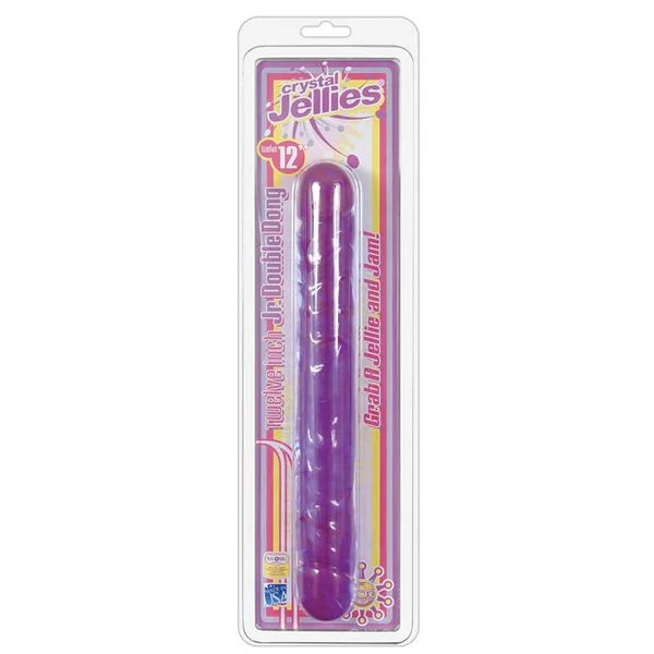 Crystal Jellies 12" Jr. Double Dong - Purple