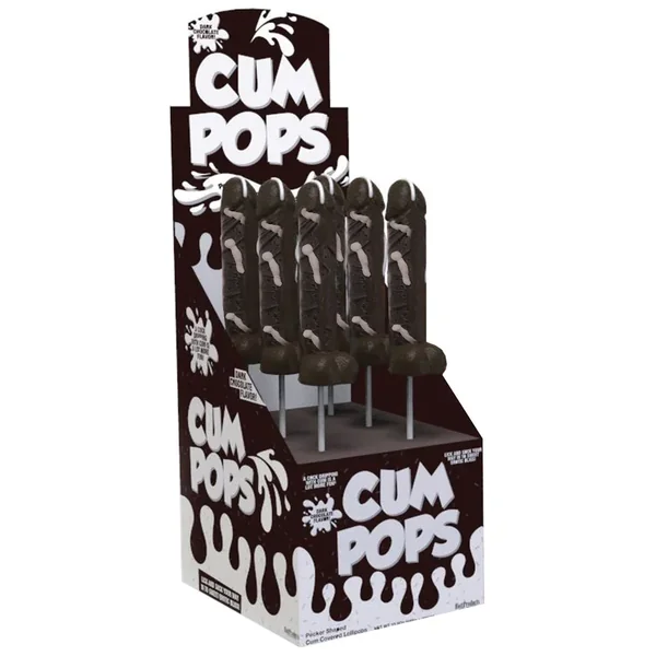 Cum Cock Pops Display – Dark Chocolate Display of 6