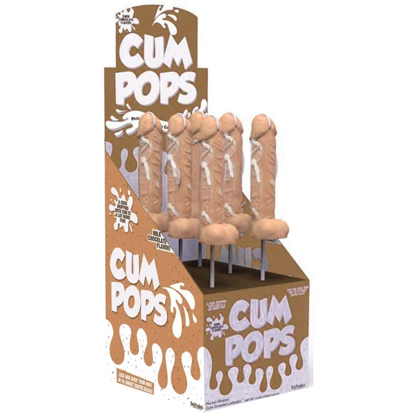 Cum Cock Pops - Milk Chocolate - 6 Piece P.O.P. Display