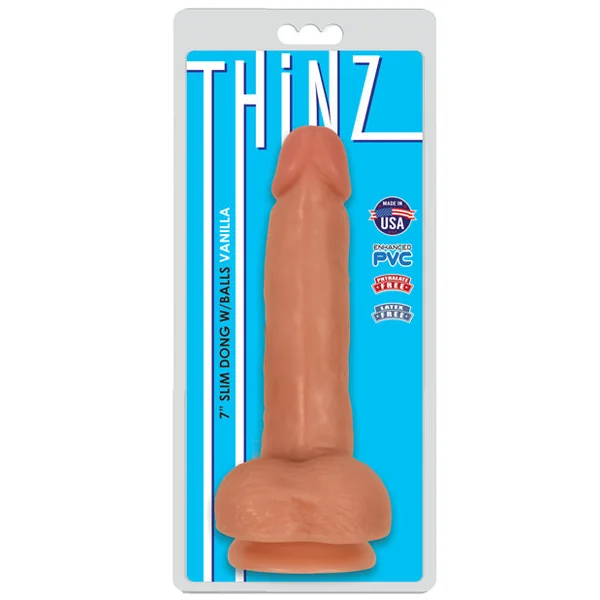 "Curve Novelties Thinz 8"" Slim Dong W/balls"