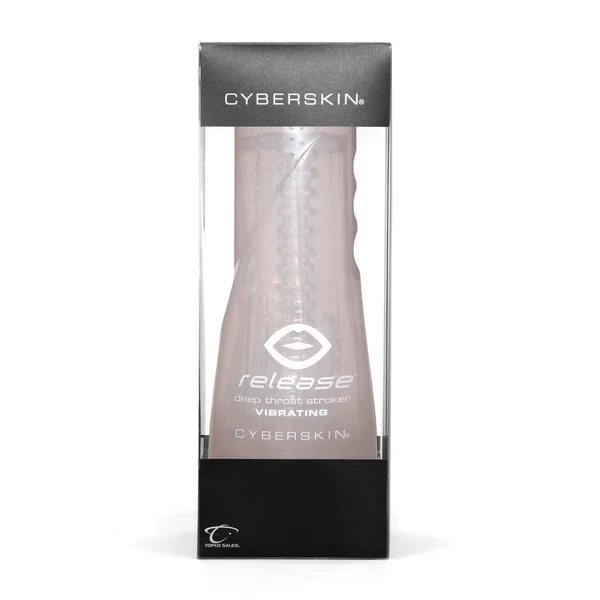 Cyberskin Release Deep Throat Stroker - Vibrating - Clear