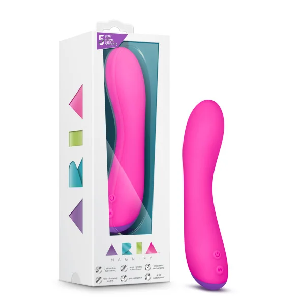 (D) ARIA MAGNIFY FUSCHIA VIBRATOR