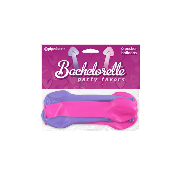 (D) BACHELORETTE PECKER SHAPED BALLOONS