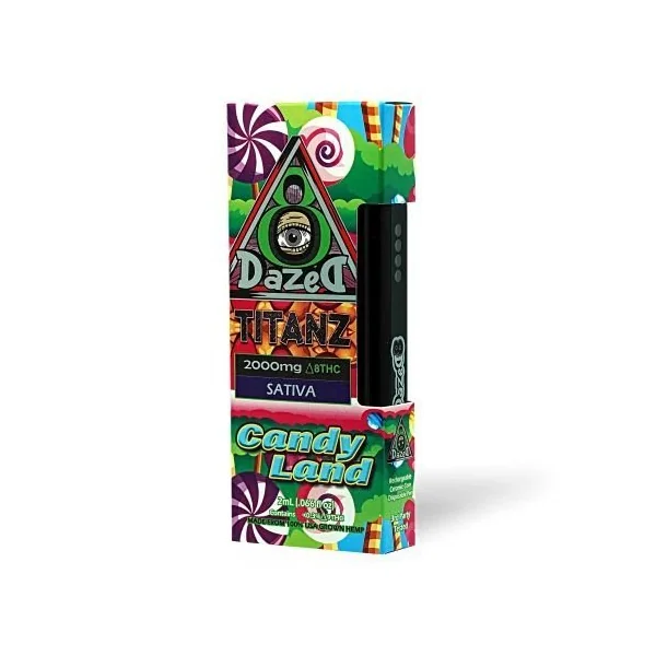 Dazed Titanz 2 Gram D8 Disposable Candy Land Sativa