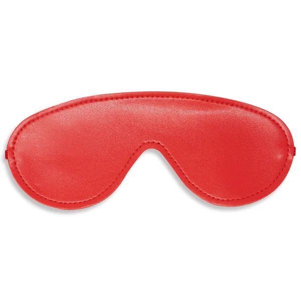 Deluxe Fetish – Leather Furry Red Blindfold