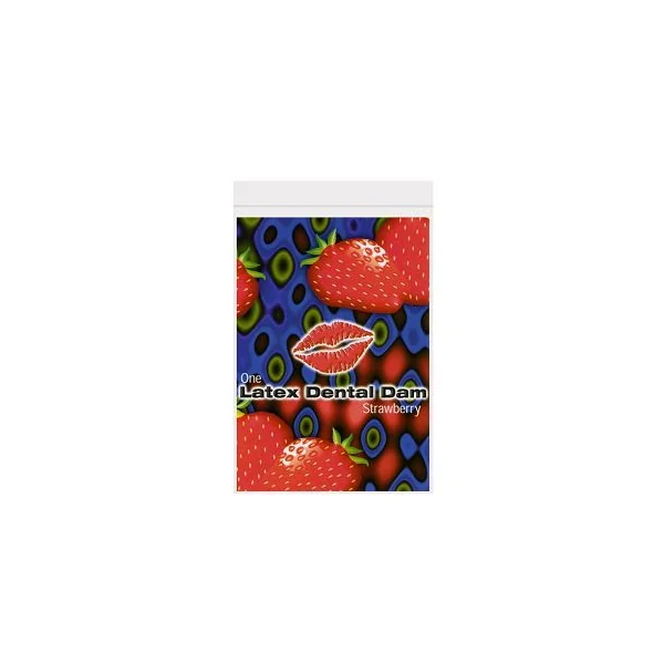 DENTAL DAM STRAWBERRY