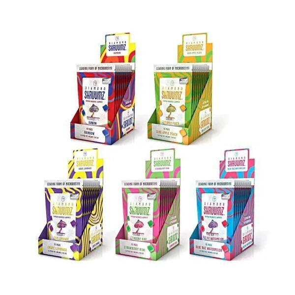 Diamond Shruumz Microdose Gum 10pk/Display Strawberry Kiwi