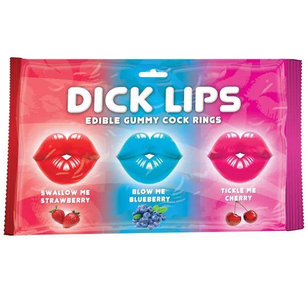 Dick Lips Edible Gummy Cock Rings (3 Pack)