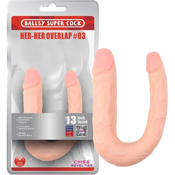 Dildo Double - Ballsy Super Cock - Her-Her Overlap #3 - 13 inches